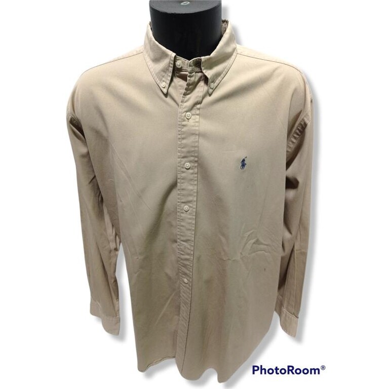 4821434 Camicia uomo ralph lauren beige