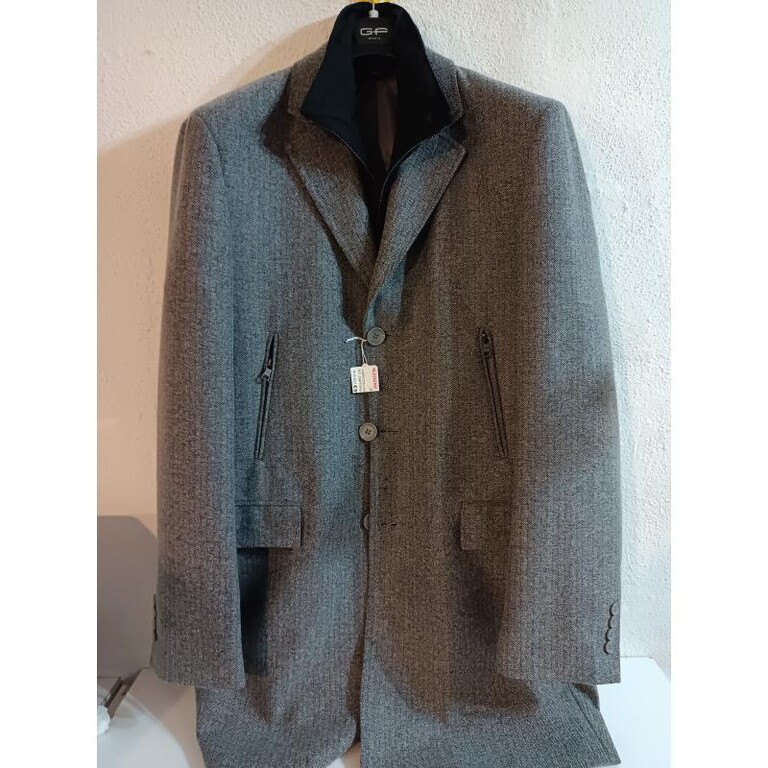 4825236 Cappotto uomo grigio g.f.