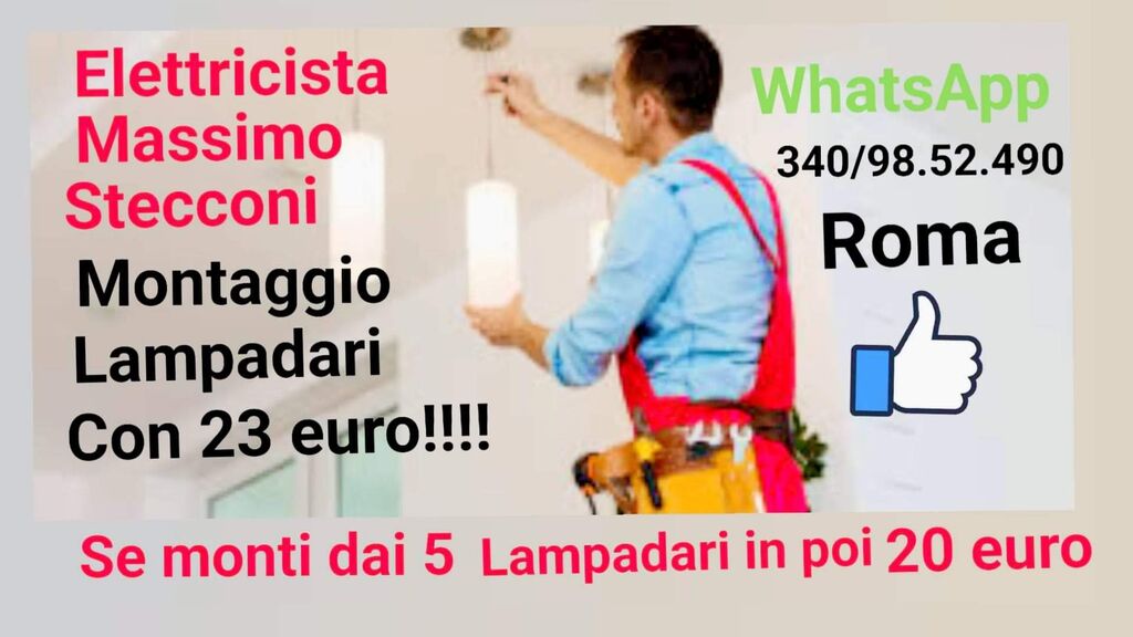 5207055  Montaggio lampadario Roma