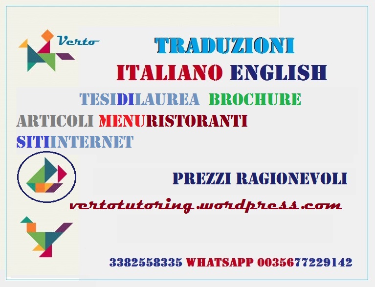 4760741 Traduzioni italiano-inglese o