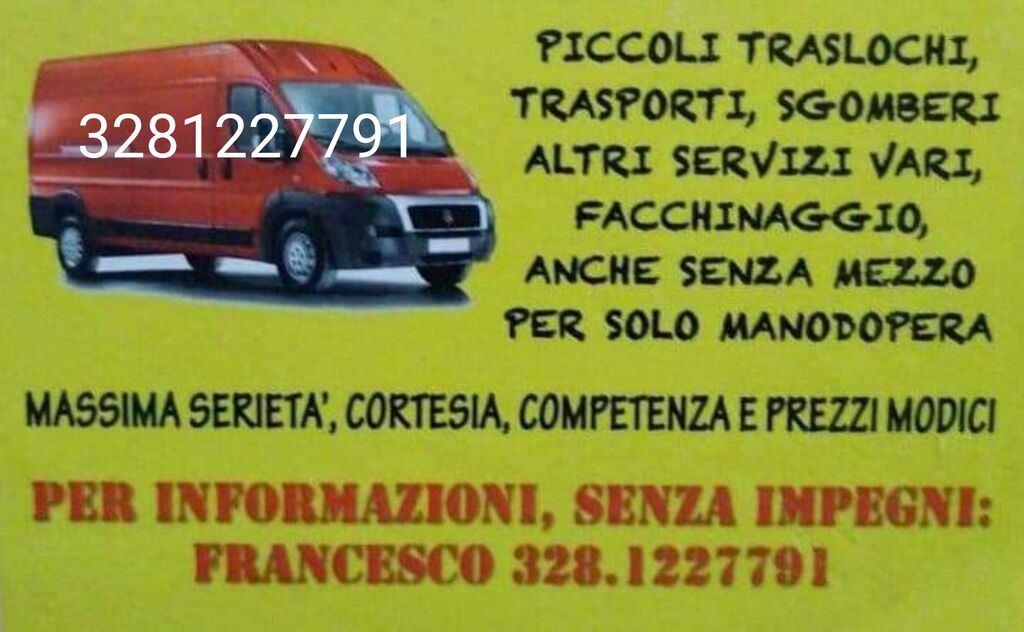 5320185 Traslochi piccoli e veloci